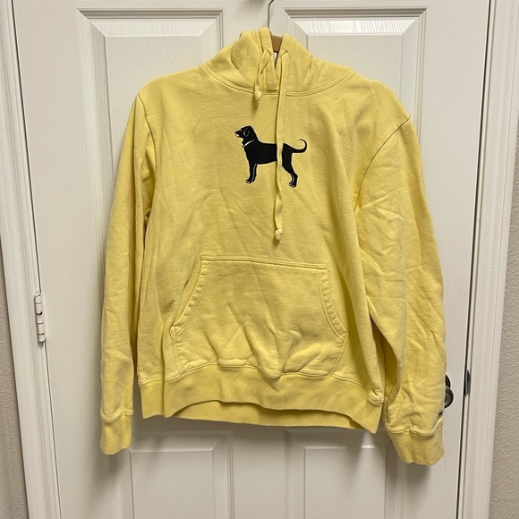 The Black Dog | Tops | The Black Dog Yellow Hoodie Sweatshirt | Poshmark